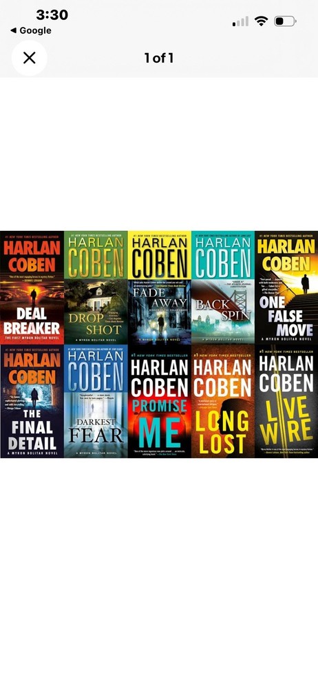 Harlan Coben Myron Bolitar Series Paperback Lot: Deal Breaker, Drop Shot, Fade …