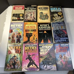 Keith Laumer Vintage Sci Fi PB Book Lot of 12 Vintage 1960s-1980s Very Good Cond