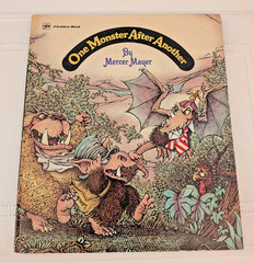 Vintage 1974 One Monster After Another Illustrated Hardcover A Golden Book 1stED