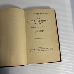 An Auto-Biographical Study 1948 by Sigmund Freud Hardcover