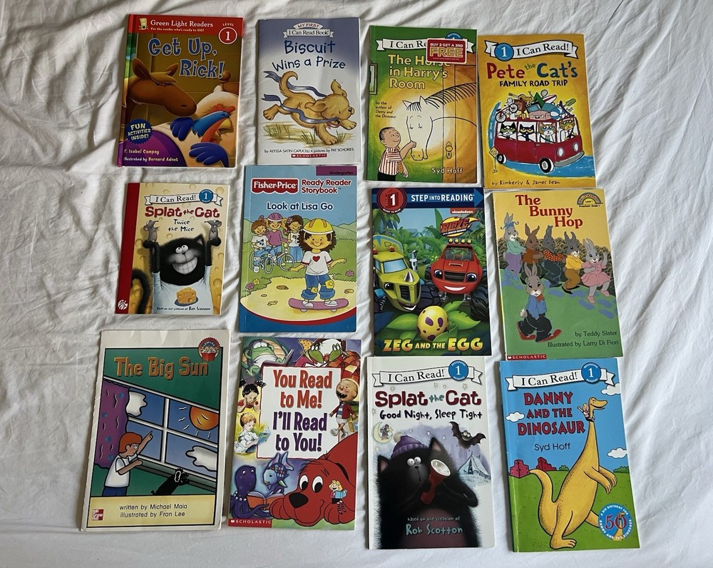 Random Lot of 12 Books Level My First Reader Step Into Reading I Can Read