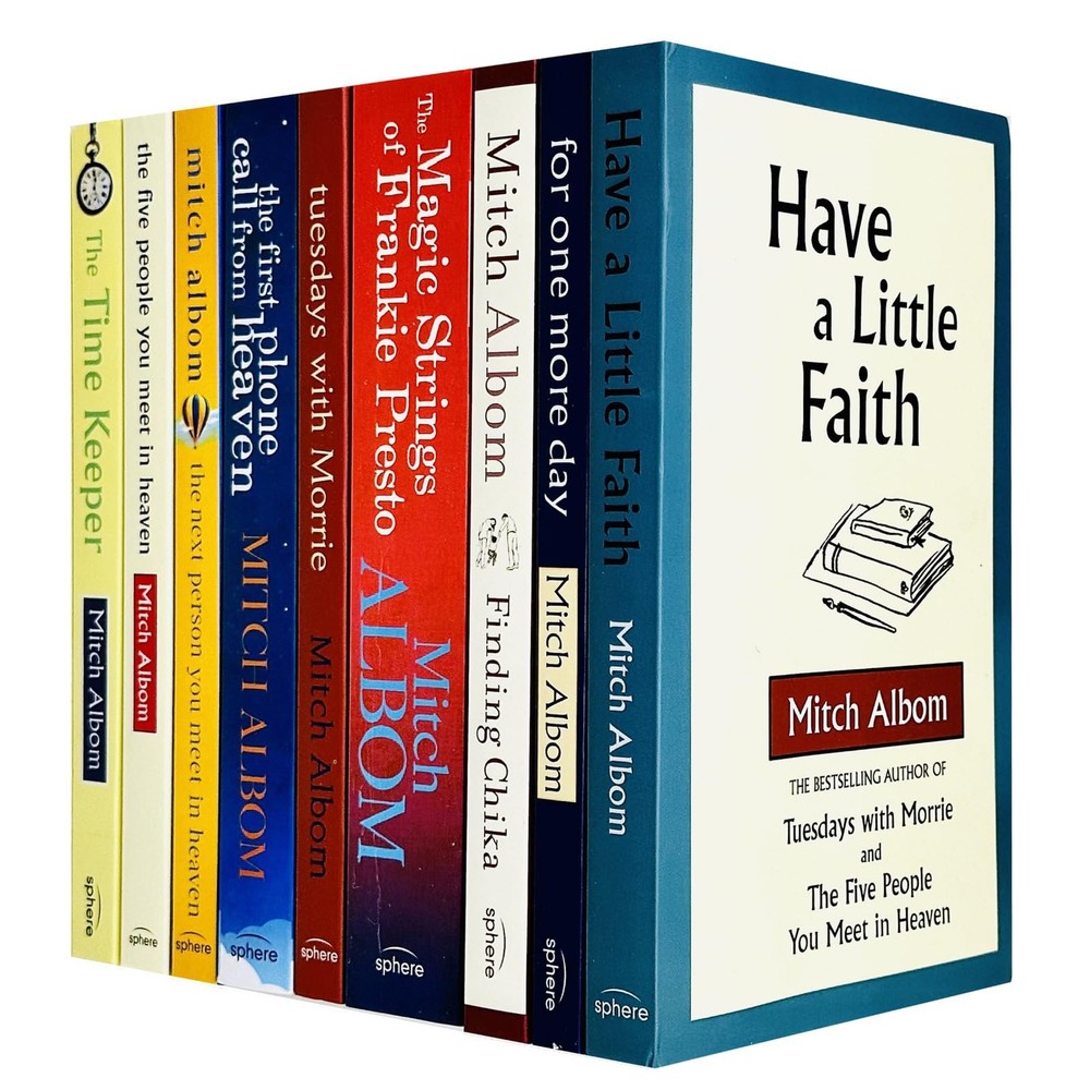 Mitch Albom Collection 9 Books Set Have A Little Faith,For One More Day,Finding