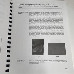 Fabric Glossary by Mary Humphries Textile Fibers Reference Guide Comb Bound