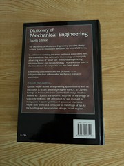 Dictionary Of Mechanical Engineering by G.H.F. Nayler – Fourth Edition