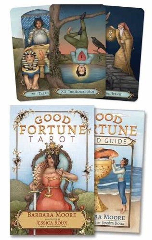Good Fortune Tarot by Barbara Moore (Spanish) Cards Book