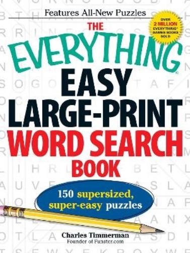 Charles Timmerman The Everything Easy Large-Print Word Search Book (Paperback)