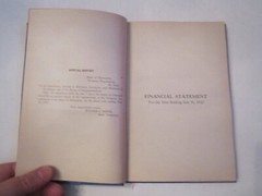 1912 STATE OF MINNESOTA STATE TREASURER ANNUAL REPORT BOOK – 198 PAGES