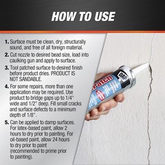 Dap 12276 Elastomeric Patch and Caulking Compound, 10.1-Ounce 10.1 oz, White