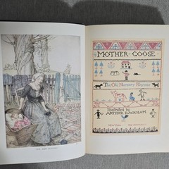 Mother Goose Hardcover 1913 The Century Co. Arthur Rackham Illustrated