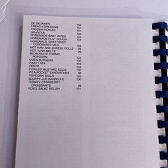 Morgantown WV cook book cookbook 2001 community spiral 104 pages of recipes
