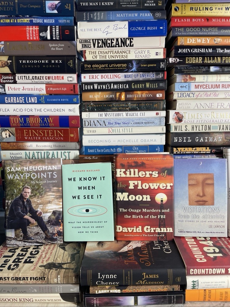 10 Pounds Assorted Non-Fiction Hardcover Books Mass Market Various Sub Genres