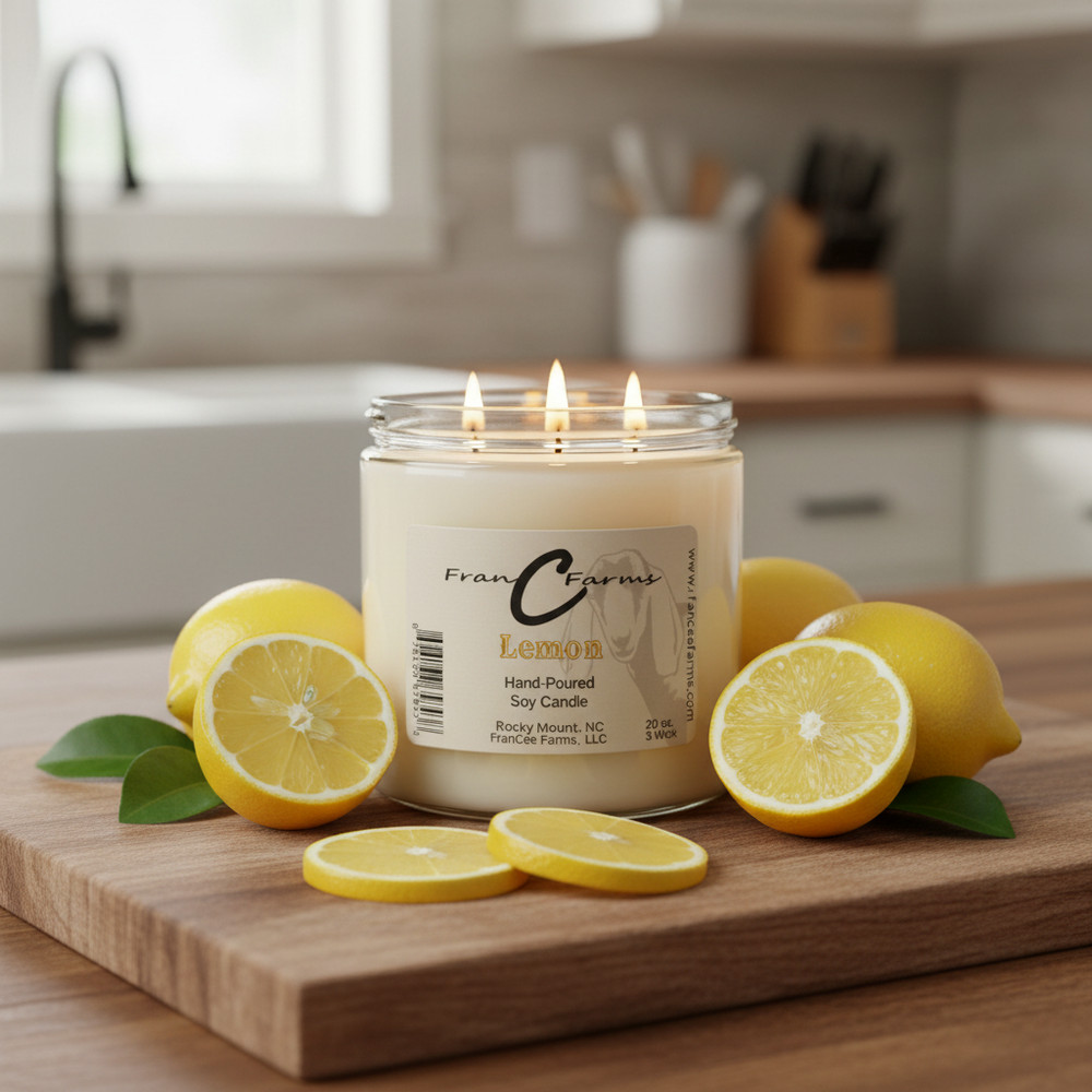 Lemon Soy Candle – 20 oz. 3 Wick