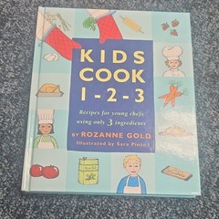 Kids Cook 1-2-3 Rozanne Gold Illustrated HC 2006 Ages 4-8 3-Ingredient