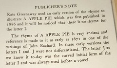 A APPLE PIE BY KATE GREENAWAY