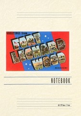 Vintage Lined Notebook Greetings from Ft. Leonard Wood by Found Image Press Pape