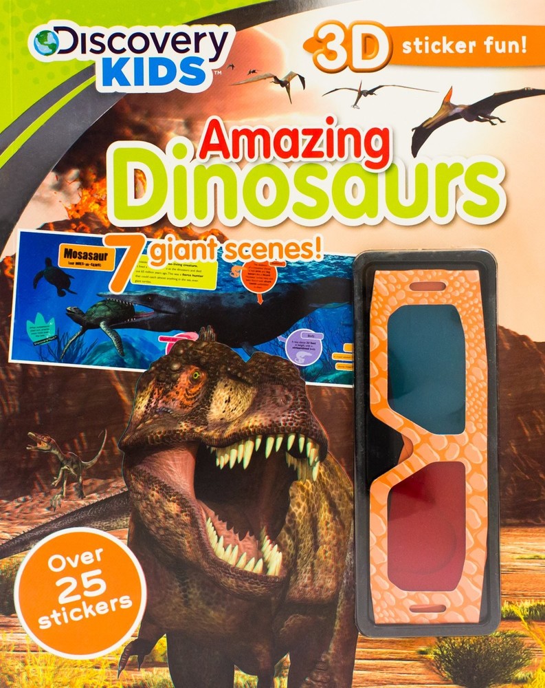 Amazing Dinosaurs: 7 Giant Scenes! (Discovery Kids 3D Sticker)