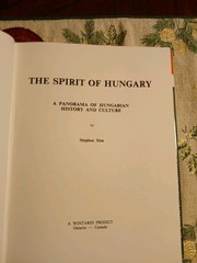 The Spirit Of Hungary Hardcover Stephen Sisa 1983 First Edition 342 Pages