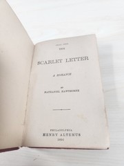Vintage Scarlet Letter Nathaniel Hawthorne Hardcover Book 2nd ED by ALTEMUS_BK