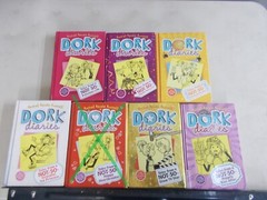 6 RACHEL RENEE RUSSELL # HC DORK DIARIES 1-4, 7, 8 TALES TV GRACEFUL FABULOUS