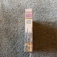 Cambridge Bible KJV White French Morocco Bonded Leather Slipcase Brevier Text