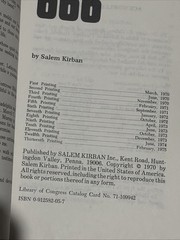 666 by Salem Kirban 13th Printing January 1975 Paperback