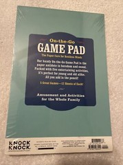 Knock Knock On-The-Go Game Pad Travel Activity Book 6 x 9-inches NEW
