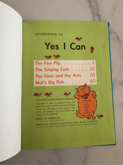 Yes I Can 1A Children’s book vintage 1966 The Fast Pig Singing Cats Ham & Ants M