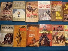 20 Vintage Westerns Paperbacks Cowboy Western Pulp Fiction Lot 1950s-70s