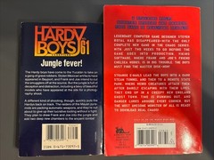 1990s-2000s The Hardy Boys Book Lot #61 & 160, Grave Danger, A Game Called Chaos