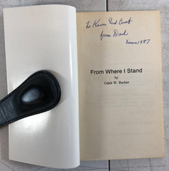 From Where I Stand by Caleb W. Bucher, 1988, E-42
