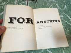 KENNETH PATCHEN Hurrah for Anything pb Jargon/John Williams 1957 1st poetry