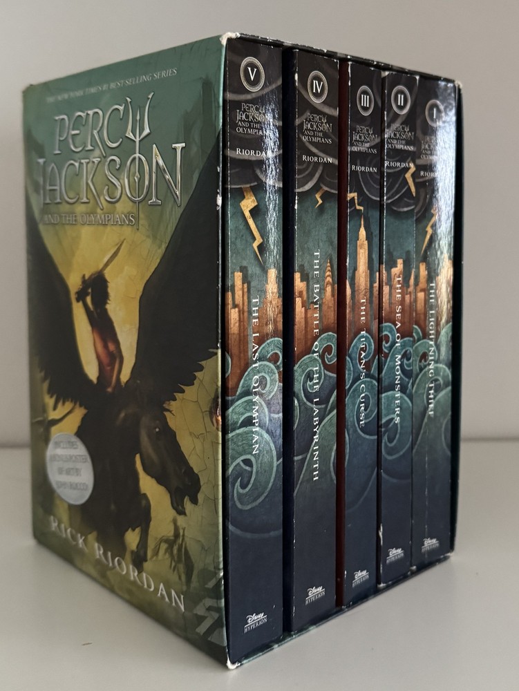 Complete Series Box Set PERCY JACKSON 1-5 Rick Riordan Lot