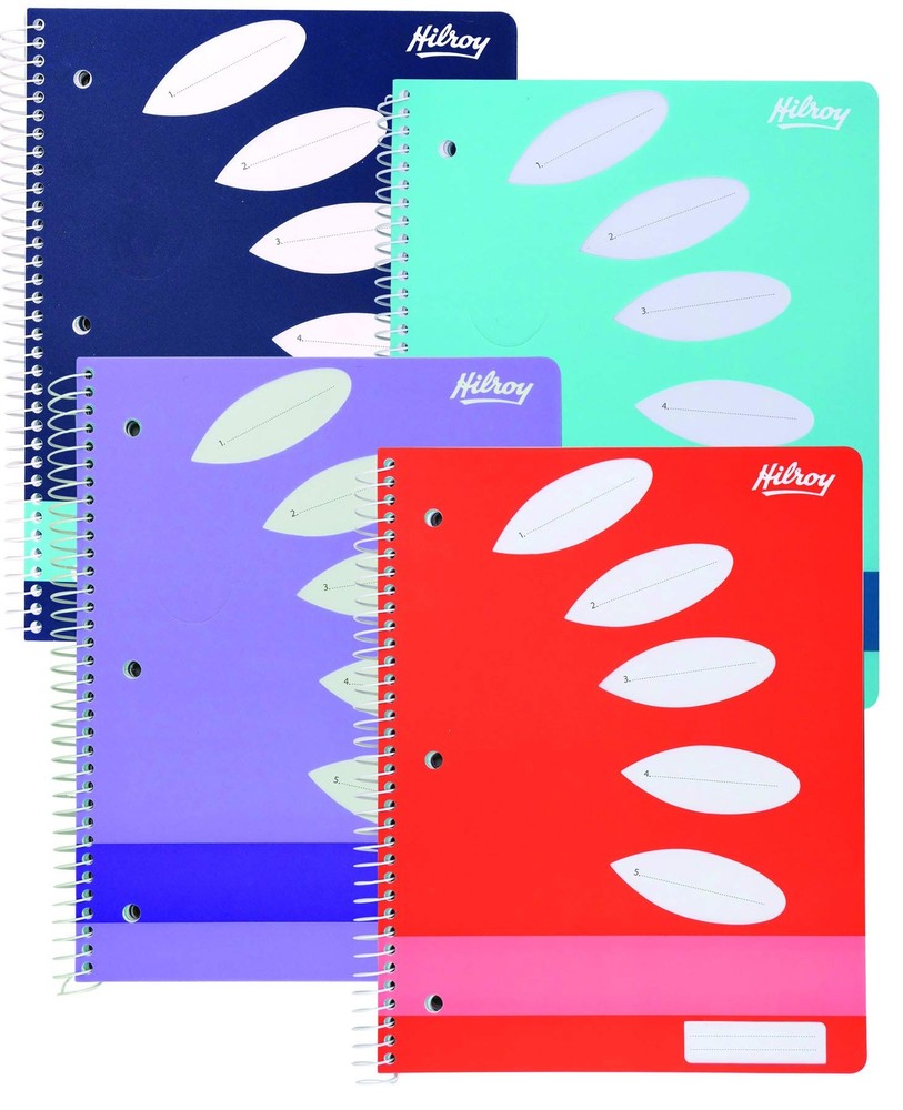 Hilroy ColourHide Poly 5-Subject Notebook, 250 Ruled Pages, 8.5 x 11 Inches,…