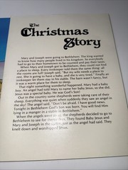 Vintage The Christmas Story Panorama Scene Warner Press 1988 Nativity Backdrop
