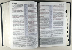 KJV Study Bible Black Genuine Leather Full Color Edition Indexed King James VG