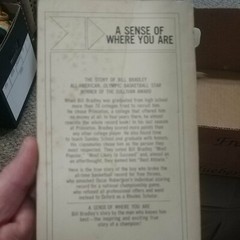 A Sense of Where You Are-pb -John McPhee-1967-Bantam-Bill Bradley biography