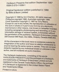 Street Song book by Ann Charlton Highly Rated Romance Harlequin Presents #1008