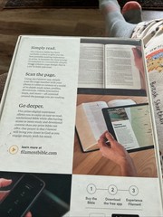 Filament Bible NLT 2-in-1 Print & Digital Bible Book Blue