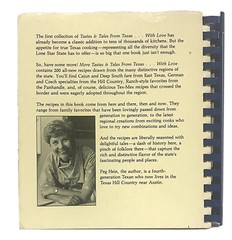 More Tastes & Tales From Texas With Love 1987 Cookbook 192 Pages