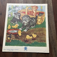 Vintage Linenette Books Animal Friends lot of 4 Sam’l Gabriel Sons & Co. 1941