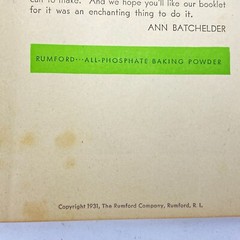1931 Cookbook Ann Batchelder’s Attractive Meals Planned Complete Vintage