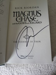 LOT OF THREE MAGNUS CHASE: RICK RIORDAN; FIRST/SIGNED: G