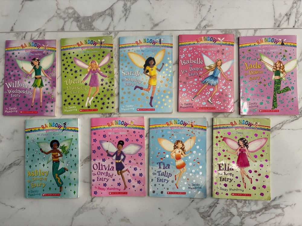 9 Rainbow Magic Books children’s books- various – see photos