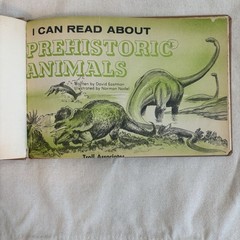 I Can Read About Prehistoric Animals David Eastman Troll HC 1977 Ex-Lib Illustr…