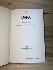 Dara by Patrick Besson-First American Edition/DJ-1987 Ex-Library