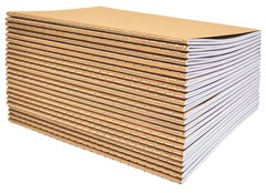 Kraft Notebooks 24 Pack, Blank Unlined, 8.3 in x 5.5 in, A5 Size, 60 White Pa…