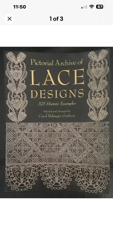 Dover Pictorial Archive: PictorialArchive of Lace Designs 325Historic Examples