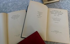 History of English Drama 1660-1850 by Allardyce Nicoll 1929/1940 HC 5 Volume Set