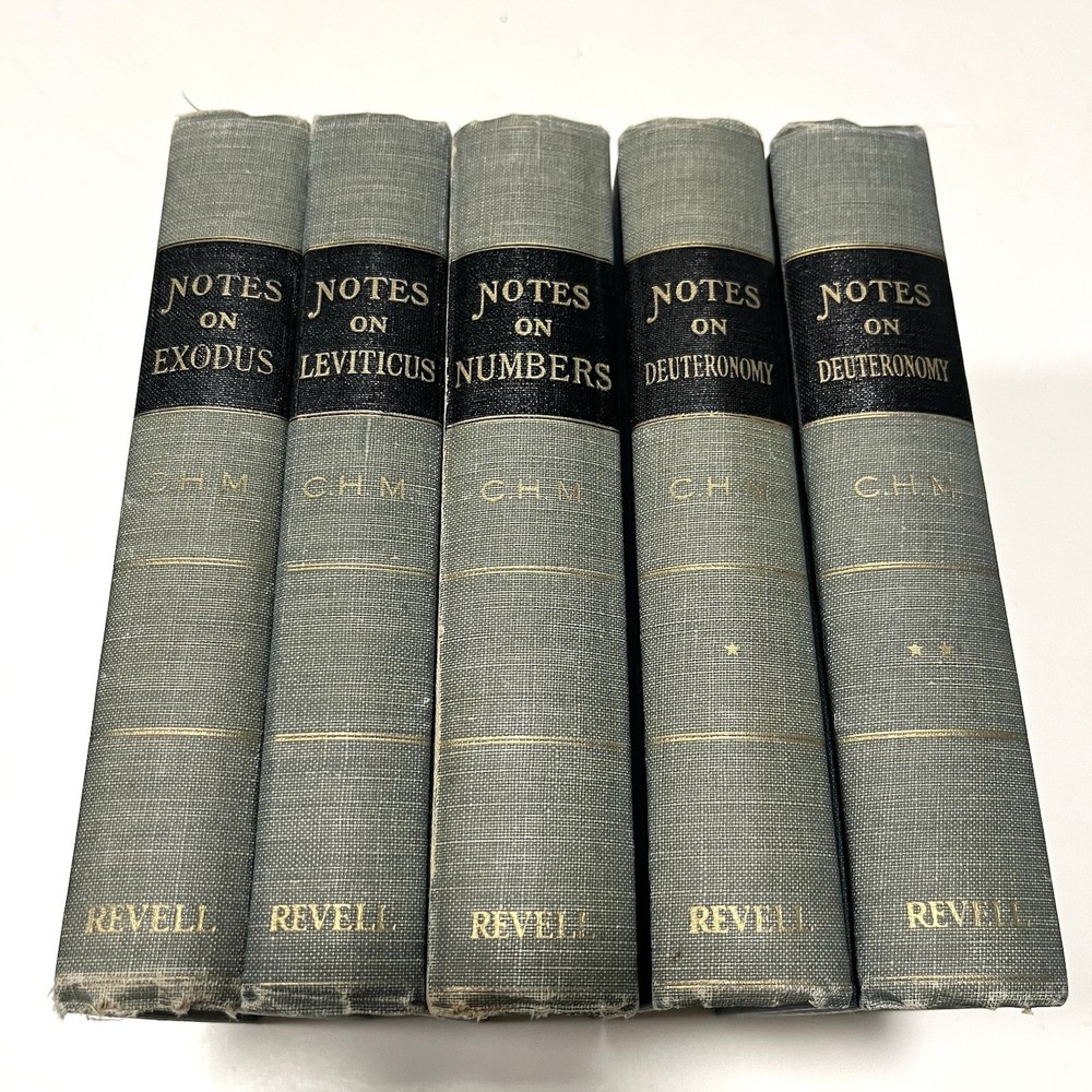 Notes On The Book Of Exodus, Leviticus Numbers, Deuteronomy C.H.M. – Revell Lot