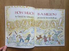 How Much Is A Million? by David M Schwartz & Steven Kellogg 1980’s Paperback